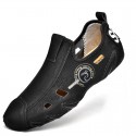 Men's Loafers & Slip-Ons Leather Shoes Comfort Loafers Summer Loafers Sporty Casual Daily Outdoor Water Shoes Walking Shoes Nappa Leather Cowhide Breathable Handmade Non-slipping Booties / Ankle Boots