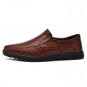 Men's Loafers & Slip-Ons Business Casual Daily Faux Leather Black Brown Summer