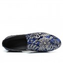 Men's Loafers & Slip-Ons Formal Shoes Comfort Shoes Classic British Party & Evening Office & Career Satin Black Red Blue Floral Spring Summer / Sequin