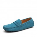 Men's Loafers & Slip-Ons Suede Shoes Driving Shoes Light Soles Casual Outdoor Office & Career Walking Shoes Suede Non-slipping Wine Light Brown Green Spring Summer