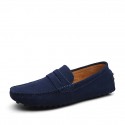 Men's Loafers & Slip-Ons Suede Shoes Driving Shoes Light Soles Casual Outdoor Office & Career Walking Shoes Suede Non-slipping Wine Light Brown Green Spring Summer
