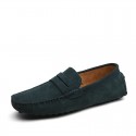 Men's Loafers & Slip-Ons Suede Shoes Driving Shoes Light Soles Casual Outdoor Office & Career Walking Shoes Suede Non-slipping Wine Light Brown Green Spring Summer