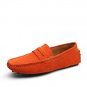 Men's Loafers & Slip-Ons Suede Shoes Driving Shoes Light Soles Casual Outdoor Office & Career Walking Shoes Suede Non-slipping Wine Light Brown Green Spring Summer