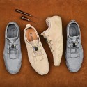 Men's Loafers & Slip-Ons Crochet Leather Shoes Suede Shoes Sporty Casual Daily Outdoor Walking Shoes Trail Running Shoes Nappa Leather Cowhide Breathable Handmade Non-slipping Booties / Ankle Boots