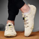 Men's Loafers & Slip-Ons Crochet Leather Shoes Suede Shoes Sporty Casual Daily Outdoor Walking Shoes Trail Running Shoes Nappa Leather Cowhide Breathable Handmade Non-slipping Booties / Ankle Boots