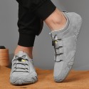 Men's Loafers & Slip-Ons Crochet Leather Shoes Suede Shoes Sporty Casual Daily Outdoor Walking Shoes Trail Running Shoes Nappa Leather Cowhide Breathable Handmade Non-slipping Booties / Ankle Boots