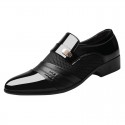 Men's Loafers & Slip-Ons Leather Loafers Business Casual Daily Office & Career Walking Shoes PU Breathable Non-slipping Shock Absorbing Black Brown Fall Spring