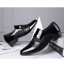 Men's Loafers & Slip-Ons Leather Loafers Business Casual Daily Office & Career Walking Shoes PU Breathable Non-slipping Shock Absorbing Black Brown Fall Spring