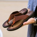 Men's Slippers & Flip-Flops Flip-Flops Casual Beach Daily Outdoor Synthetics Breathable Non-slipping Wear Proof Booties / Ankle Boots Yellow Brown Spring Summer