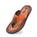 Men's Slippers & Flip-Flops Flip-Flops Casual Beach Daily Outdoor Synthetics Breathable Non-slipping Wear Proof Booties / Ankle Boots Yellow Brown Spring Summer