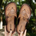 Men's Slippers & Flip-Flops Casual Classic Home Daily Rubber Brown Yellow Spring Summer