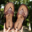 Men's Slippers & Flip-Flops Casual Classic Home Daily Rubber Brown Yellow Spring Summer