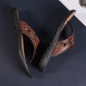 Men's Slippers & Flip-Flops Casual Classic Home Daily Rubber Brown Yellow Spring Summer