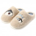 Men's Unisex Slippers & Flip-Flops Slippers Casual Home Velvet Elastic Fabric Gray Khaki Blue Fall Winter
