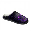 Halloween Skull Lava Print Cotton Slippers Men and Women Flannel Couple Slippers