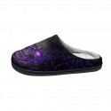 Halloween Skull Lava Print Cotton Slippers Men and Women Flannel Couple Slippers