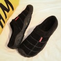 Men's Clogs & Mules Casual Daily Outdoor Home Walking Shoes Suede Breathable Warm Non-slipping Black Brown Winter