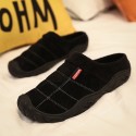 Men's Clogs & Mules Casual Daily Outdoor Home Walking Shoes Suede Breathable Warm Non-slipping Black Brown Winter