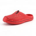 Men's Unisex Slippers & Flip-Flops Beach Daily PU Breathable White Red Black Spring Summer Multi Color Hollow Out Breathable Home