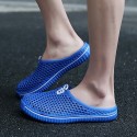 Men's Unisex Slippers & Flip-Flops Beach Daily PU Breathable White Red Black Spring Summer Multi Color Hollow Out Breathable Home