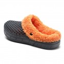 Men's Slippers & Flip-Flops Casual Home Daily Walking Shoes PU Gray White Black Color Block Fall Winter