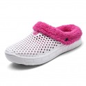 Men's Slippers & Flip-Flops Casual Home Daily Walking Shoes PU Gray White Black Color Block Fall Winter
