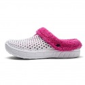 Men's Slippers & Flip-Flops Casual Home Daily Walking Shoes PU Gray White Black Color Block Fall Winter