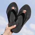 Men's Slippers & Flip-Flops Flip-Flops Casual Beach Daily Outdoor Walking Shoes Synthetics Breathable Non-slipping Shock Absorbing Booties / Ankle Boots Black / Red Black Brown Color Block Fall Summer