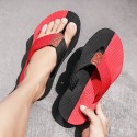 Men's Slippers & Flip-Flops Flip-Flops Casual Beach Daily Outdoor Walking Shoes Synthetics Breathable Non-slipping Shock Absorbing Booties / Ankle Boots Black / Red Black Brown Color Block Fall Summer