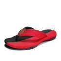 Men's Slippers & Flip-Flops Flip-Flops Casual Beach Daily Outdoor Walking Shoes Synthetics Breathable Non-slipping Shock Absorbing Booties / Ankle Boots Black / Red Black Brown Color Block Fall Summer