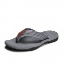 Men's Slippers & Flip-Flops Flip-Flops Casual Beach Daily Outdoor Walking Shoes Synthetics Breathable Non-slipping Shock Absorbing Booties / Ankle Boots Black / Red Black Brown Color Block Fall Summer