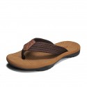 Men's Slippers & Flip-Flops Flip-Flops Casual Beach Daily Outdoor Walking Shoes Synthetics Breathable Non-slipping Shock Absorbing Booties / Ankle Boots Black / Red Black Brown Color Block Fall Summer