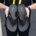 Men's Slippers & Flip-Flops Flat Sandals Flip-Flops Casual Beach Daily Outdoor Walking Shoes Nappa Leather Cowhide Breathable Handmade Non-slipping Booties / Ankle Boots White Black Brown Color Block