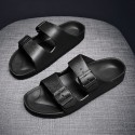 Men's Sandals Loafers & Slip-Ons Slippers & Flip-Flops Casual Classic Daily Outdoor Rubber Black Gray Spring Summer