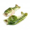 Men Sandals Fish Slippers Funny Creative Fish-Shaped One-Word Slippers Couple Summer Outdoor Beach Shoes Tide Star