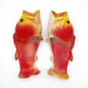 Men Sandals Fish Slippers Funny Creative Fish-Shaped One-Word Slippers Couple Summer Outdoor Beach Shoes Tide Star