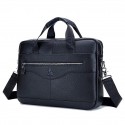 Men's Handbags Messenger Bag Laptop Bag Briefcase Top Handle Bag Cowhide Belt Zipper Solid Color Formal Traveling Outdoor Dark Brown Black Coffee