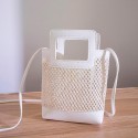 women's bags 2020 new mesh transparent portable messenger shoulder bag fashion casual mobile phone bag simple gift small bag