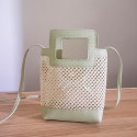 women's bags 2020 new mesh transparent portable messenger shoulder bag fashion casual mobile phone bag simple gift small bag