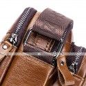 Men's Handbags Shoulder Messenger Bag Laptop Bag Crossbody Bag Cowhide Zipper Daily Formal Outdoor Black Brown Coffee