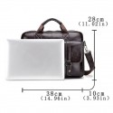 Men's Handbags Shoulder Messenger Bag Laptop Bag Briefcase Nappa Leather Belt Zipper Formal Office & Career Light Coffee Black / Top Handle Bag