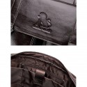 Men's Handbags Shoulder Messenger Bag Laptop Bag Briefcase Nappa Leather Belt Zipper Formal Office & Career Light Coffee Black / Top Handle Bag