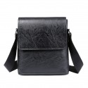 Men's Briefcase PU Leather Zipper Solid Color Daily Office & Career Black Khaki Brown