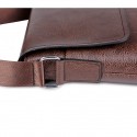 Men's Briefcase PU Leather Zipper Solid Color Daily Office & Career Black Khaki Brown