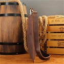 Men's Laptop Bag Briefcase Top Handle Bag Nappa Leather Cowhide Zipper Solid Color Vintage Daily Coffee