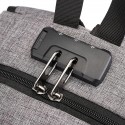 Men's Laptop Bag Backpack Solid Color Daily Office & Career Light Blue Black Dark Blue