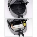 Men's Laptop Bag Backpack Solid Color Daily Office & Career Light Blue Black Dark Blue