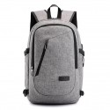 Men's Laptop Bag Backpack Solid Color Daily Office & Career Light Blue Black Dark Blue
