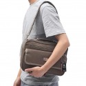 Men's Messenger Bag Briefcase Crossbody Bag Polyester Solid Color Daily Outdoor Office & Career Card Medium Hijab Backpack Length 26cm Black Medium Hijab Backpack Length 26cm Black Small Hijab