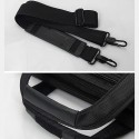 Men's Laptop Bag Briefcase Handbag Oxford Cloth Zipper Solid Color Quilted Daily Office & Career Black
